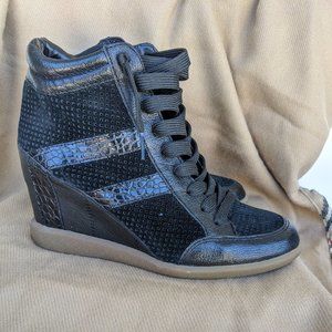 Sam Edelman | Black 4" sneaker wedges